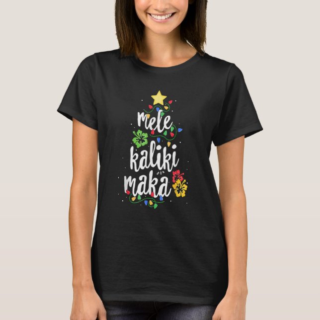T-shirt Mele Kalikimaka Femmes Hawaii Hawaii Noël Tr (Devant)