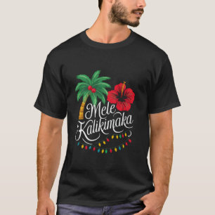 T-shirt Mele Kalikimaka Hawaii Père Noël Hawaii Joyeux Chr