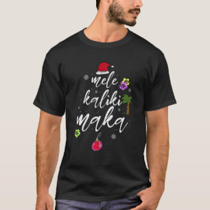 T-shirt Mele Kalikimaka Hawaiian Hawaii Xmas Pajama Palm T