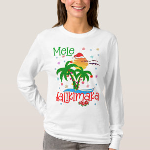 T-shirt Mele Kalikimaka Hawaiian Joyeux Noël Aloha 