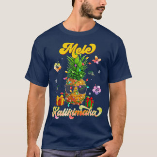 T-shirt Mele Kalikimaka Hawaiian Joyeux Noël Hawaii Me Haw