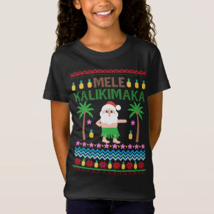 T-Shirt Mele Kalikimaka Hawaiian Joyeux Noël Moche Swea