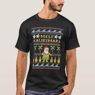 T-shirt Mele Kalikimaka Noël, Costume de pull moche, F