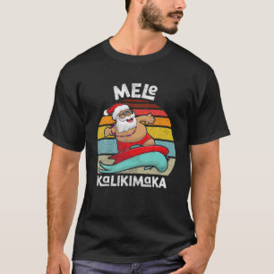 T-shirt Mele Kalikimaka Noël Hommes Vêtements Drôle Surf S