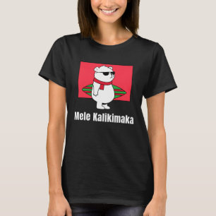 T-shirt Mele Kalikimaka Ours polaire Hawaiien de surf