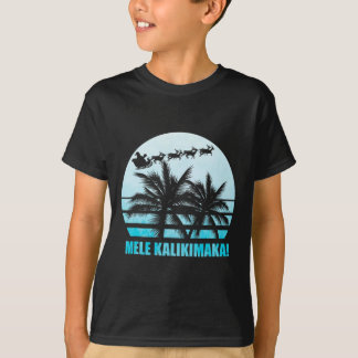 T-shirt Mele Kalikimaka Retro Hawaii Famille de Noël Va