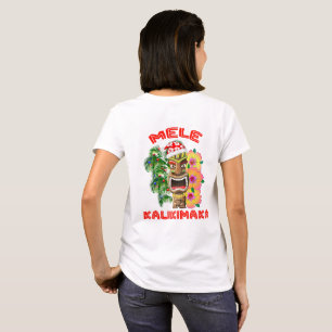 T-shirt Mele Kalikimaka Santa Claus Tiki