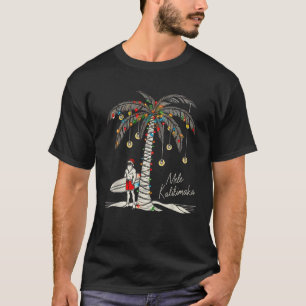 T-shirt Mele Kalikimaka Surf hawaïen chaud Funny Hawaii Ch