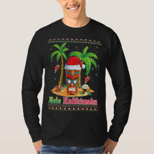 T-shirt Mele Kalikimaka Tiki Tribe Père Noël Christma hawa