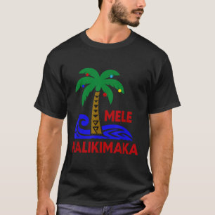 T-shirt Mele Kalikimaka Trocal Vacances Palmier Noël Hawa