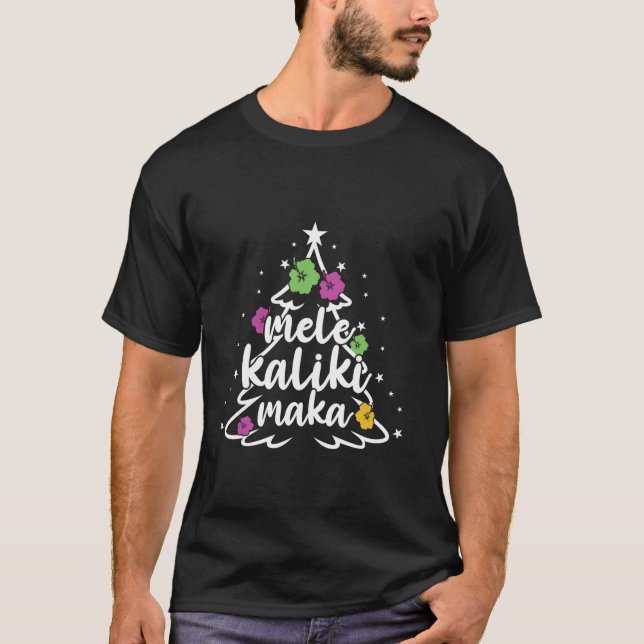 T-shirt Mele Kalikimaka Tropical Christmas Hawaiian Père N (Devant)
