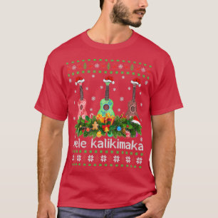 T-shirt Mele Kalikimaka Ukulele Guitare Ugly Ukulele Chris