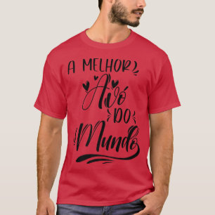 T-shirt Melhor Avo Do Mundo Grandma Portugaise 