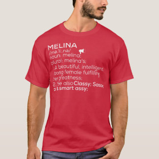 T-shirt Melina Nom Melina Définition Melina Nom Femme M