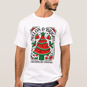 T-shirt Melon Et Un Joyeux Noël Pastèque