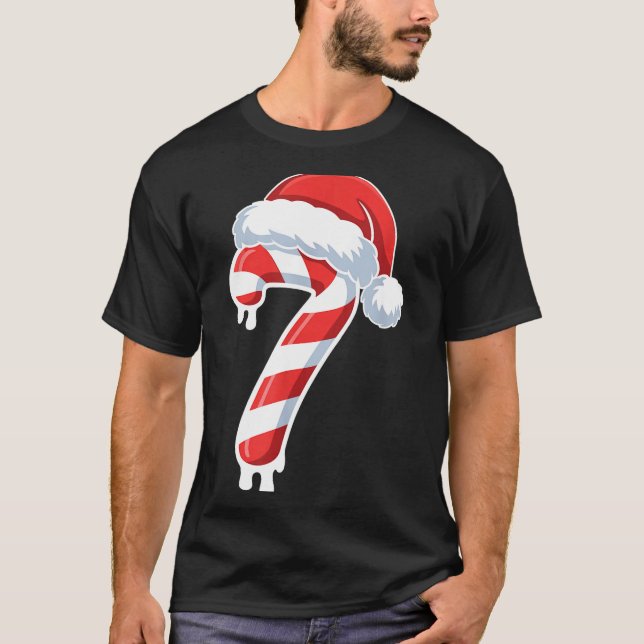 T-shirt Melting Candy Cane 6 7 Ice Drip Meme 6 7 Costume C (Devant)