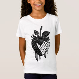 T-Shirt Melting Drip Strawberry Artwork