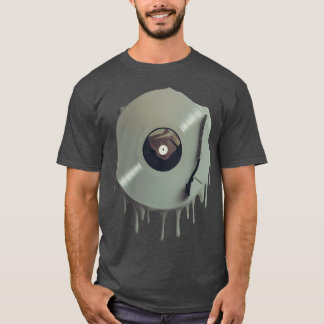 T-shirt Melting music record boy