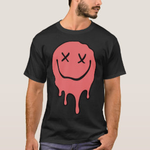 T-shirt Melting Smile Rose sourire Melted Dripping Face Cu