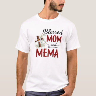 T-shirt Méma Béni Pour Les Femmes Méma De Décor Fleur