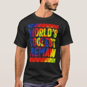 T-shirt Memaw World's Coolle Memaw Tie Dye Spoiling Grand