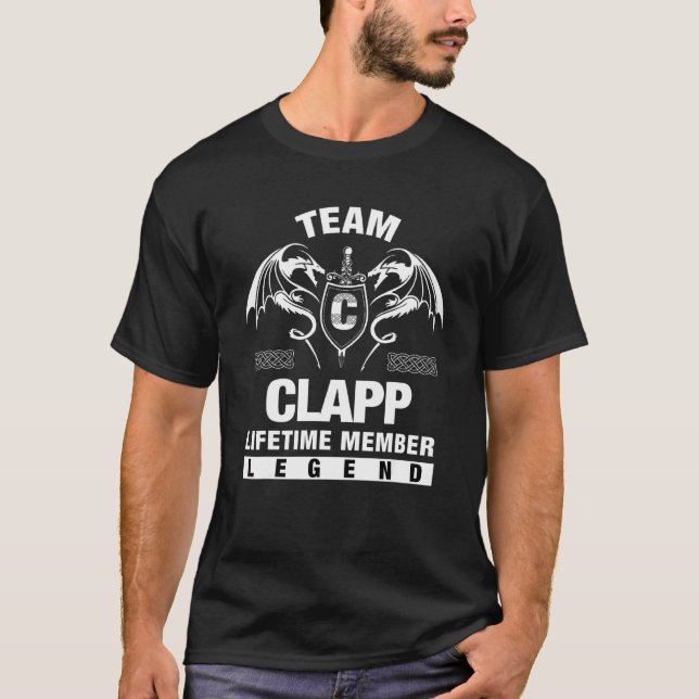 T-shirt Membre à vie Clapp Team (Devant)