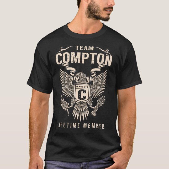 T-shirt Membre à vie de l'équipe COMPTON (Devant)
