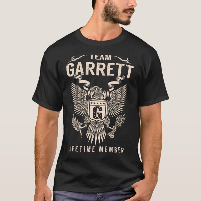 T-shirt Membre à vie de l'équipe GARRETT (Devant)
