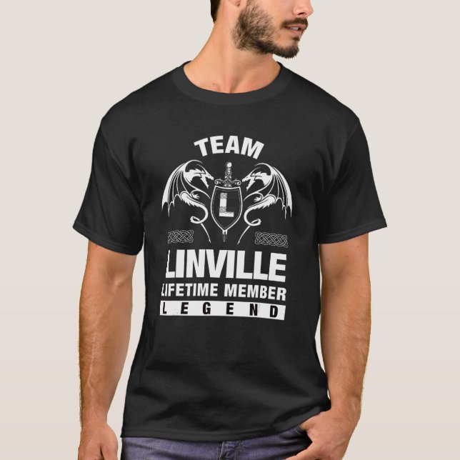 T-shirt Membre à vie de l'équipe Linville (Devant)