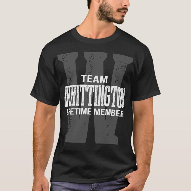 T-shirt Membre à vie de l'équipe WHITTINGTON (Devant)