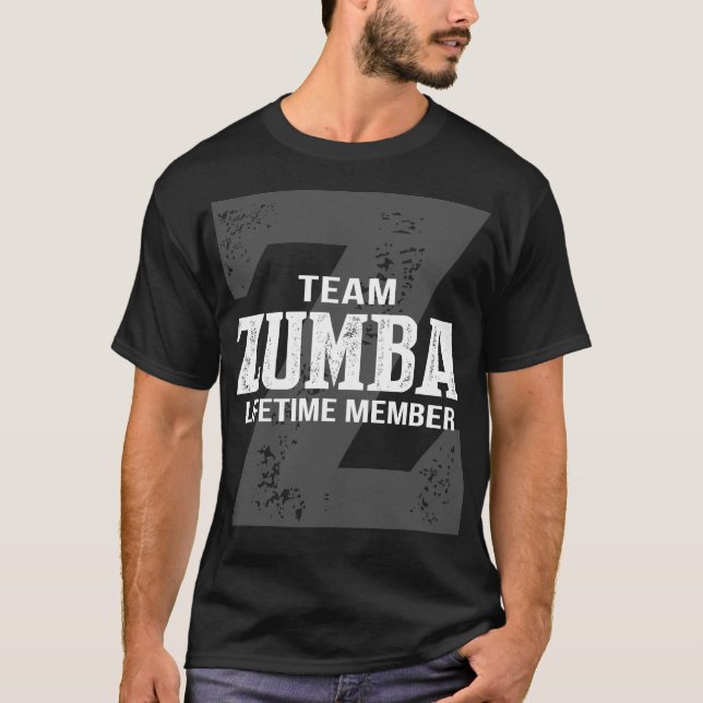 T-shirt Membre à vie de l'équipe ZUMBA (Devant)