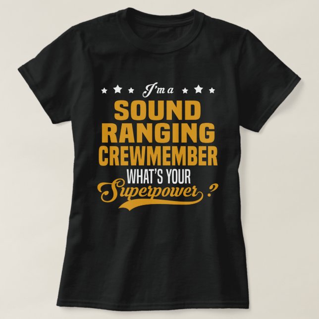 T-shirt Membre de l'équipage de l'angle sonore (Design devant)