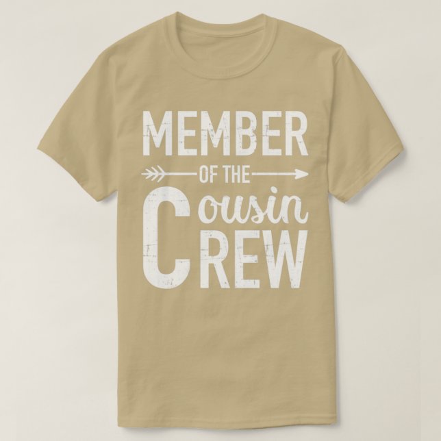 T-shirt Membre de l'équipage du cousin (Design devant)