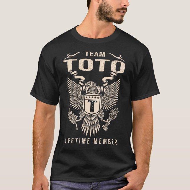 T-shirt Membre de l'équipe TOTO à vie (Devant)