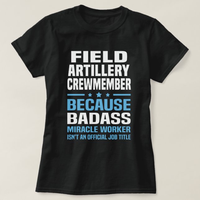 T-shirt Membre d'équipage de l'artillerie de campagne (Design devant)