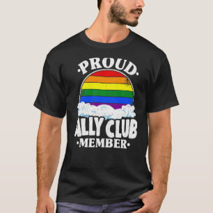 T-shirt Membre du Club Fière Ally Gay pride du drapeau Arc