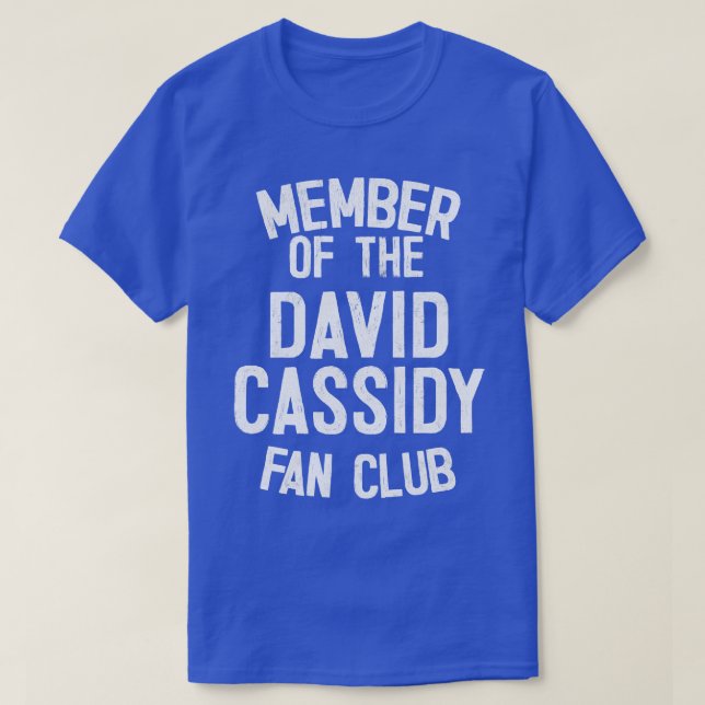 T-shirt Membre du David Cassidy Fan Club (Design devant)
