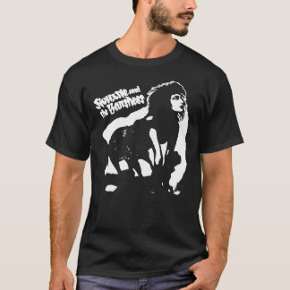 T-shirt Membres de siouxsie de couleur noire et art des ba