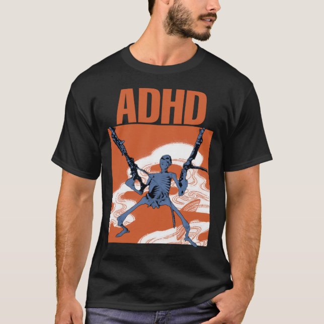 T-shirt Mème ADHD (Devant)