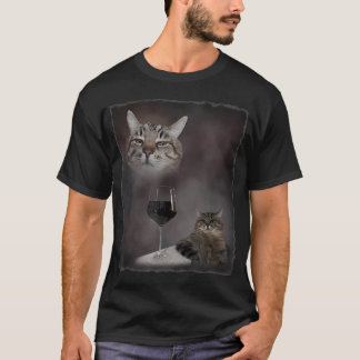T-shirt Mème animal de chat de vin vintage drôle 90S Sarca