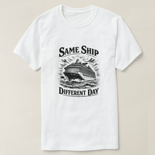 T-shirt Même Bateau Jour Différent
