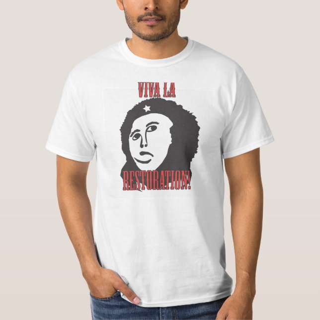 T-shirt Meme brouillé de peinture de Jésus de restauration (Devant)
