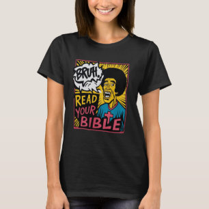 T-shirt Mème Bruh Lis ta Bible Dieu Drôle Jésus Chrétien