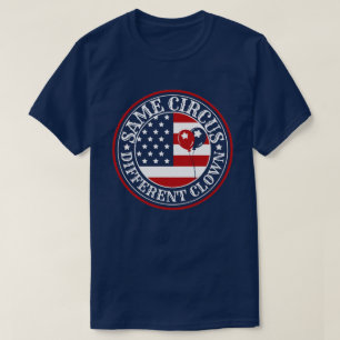 T-shirt Même cirque Clown différent États-Unis
