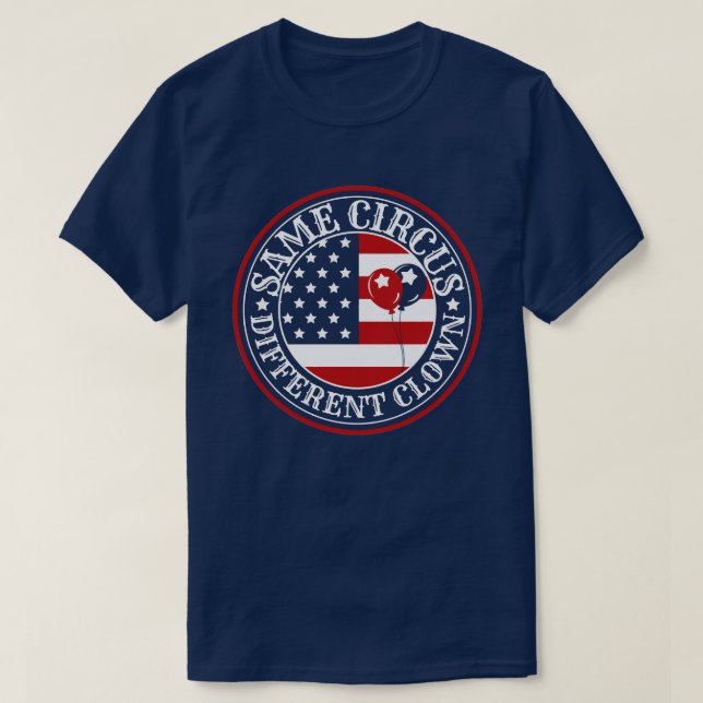 T-shirt Même cirque Clown différent États-Unis (Design devant)