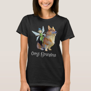 T-shirt Mémé Corgi Pembroke Welsh Corgi & Fée Rétro D