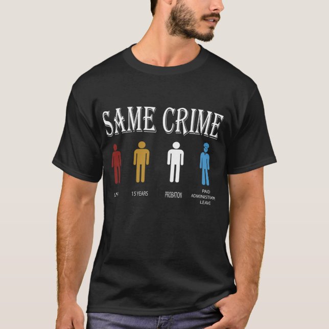 T-SHIRT MÊME CRIME (Devant)