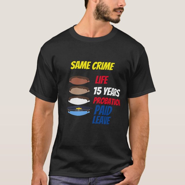 T-shirt même crime (Devant)