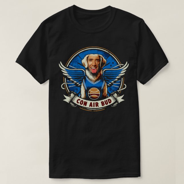 T-shirt Mème d'air Nicolas Cage Con (Design devant)