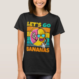 T-shirt Mème de banane drôle rétro vintage Lâcher prise Ba